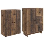 vidaXL Ensemble de Meubles 2 Pièces 66 x 34 5 x 90 cm Bois d'ingénierie