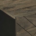 vidaXL Table basse noir 80x50x40 cm bois massif de manguier