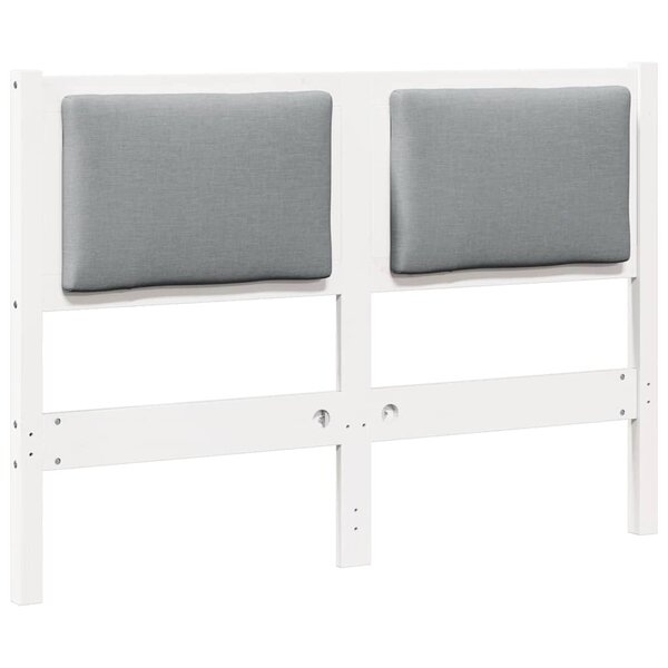 vidaXL Tête de lit Autre Blanc 120 cm Bois massif en pin