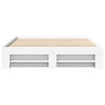 vidaXL Cadre de lit sans matelas blanc 160x200 cm bois d'ingénierie