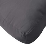 vidaXL Coussins de palette lot de 3 anthracite tissu oxford