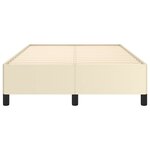 vidaXL Cadre de lit sans matelas crème 120x190 cm similicuir