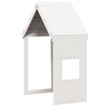vidaXL Lit superposé avec échelle et toit sans matelas blanc 90x190 cm
