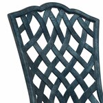 vidaXL Ensemble bistro de jardin 3 Pièces Vert Aluminium