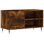 vidaXL Armoire à disques chêne fumé 85x38x48 cm bois d'ingénierie