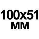 1000 Étiquettes Américaines 100X51 + Fil Fer