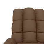 vidaXL Fauteuil de massage Marron Tissu