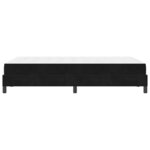 vidaXL Lit à ressorts avec matelas Noir 120 x 190 cm tissu