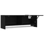 Armoire vidaXL en chêne noir 100x32 5x35 cm en bois d'ingénierie
