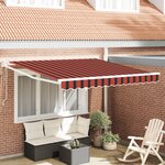 vidaXL Auvent rétractable automatique Orange et Marron 350x250 cm