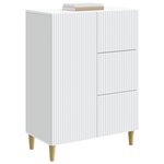 vidaXL Buffet Blanc 66 x 34 5 x 90 cm Bois d'ingénierie