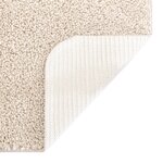 Tapis shaggy vidaXL avec support en latex Crème 240x340 cm