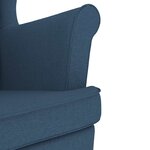 vidaXL Fauteuil bleu 74x84x100 cm tissu
