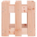 vidaXL Jardinière avec design de clôture 30x30x30 cm Douglas massif
