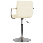 vidaXL Chaise de salle à manger Crème Tissu