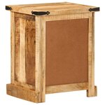 vidaXL Table de chevet 40x35x50 cm bois de manguier massif