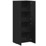 vidaXL Armoire de classement noir 60x32x153 cm bois d'ingénierie