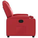 vidaXL Fauteuil inclinable Rouge Similicuir