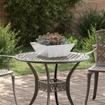 vidaXL Jardinière en Acier Inoxydable 40x40x15 cm
