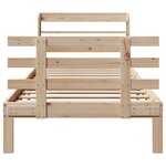 vidaXL Cadre de lit avec tête de lit sans matelas 100x200 cm