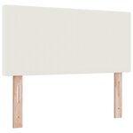 Tête de lit LED vidaXL Design Simple Crème 80 cm Tissu Corde