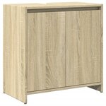vidaXL Ensemble de meubles de salle de bain 3 Pièces chêne sonoma