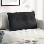 vidaXL Coussin de Dos Noir 80 x 19 x 50 cm tissu