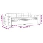 vidaXL Lit de jour avec matelas bleu 80x200 cm velours
