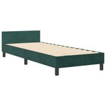 Cadre de lit vidaXL Vert foncé 80x200 cm Velours