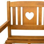 vidaXL Chaises de jardin 2 Pièces Naturel Bois d'Acacia Massif