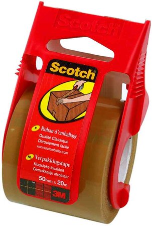 Adhésif emballage Classic sur dévidoir 50 mm x 20 m Marron par 1 SCOTCH