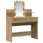 vidaXL Coiffeuse chêne artisanal 100 x 40 x 130 cm Bois d'ingénierie