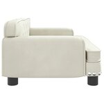 vidaXL Canapé pour enfants crème 70x45x30 cm velours