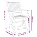 vidaXL Ensemble à manger de jardin 9 Pièces bois d'acacia solide