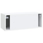 vidaXL Meuble TV mural Blanc 78 5 x 31 x 30 cm Bois d'ingénierie