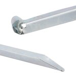vidaXL Piquets de tente 24 Pièces 30 cm Ø20 mm acier galvanisé