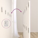 vidaXL Tête de lit avec armoires Blanc Bois d’ingénierie