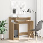 vidaXL Bureau chêne artisanal 97 x 45 x 90 cm Bois d'ingénierie