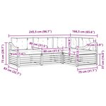 vidaXL Ensemble de canapés d'extérieur 4 pc Blanc et anthracite