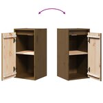vidaXL Armoire murale Marron miel 30x30x60 cm Bois de pin massif