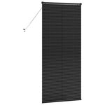 vidaXL Store de Fenêtre avec des rideaux Autre Noir 80 x 175 cm Aluminium