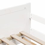 vidaXL Lit extensible pour enfants Other Blanc 80 x 130 / 165 / 200 cm