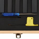 vidaXL Jeu d’outils de tournage indexables 12 Pièces 12x12 mm 80 mm