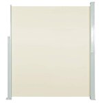 vidaXL Auvent latéral rétractable de patio 140x500 cm Crème