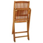 vidaXL Chaises pliables d'extérieur lot de 4 Bois d'acacia solide