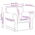 vidaXL Canapé 2 Pièces Gris clair 155 x 82 x 80 cm tissu