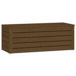 vidaXL Boîte de rangement Marron miel 89x36 5x33 cm Bois massif pin