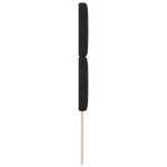 vidaXL Tête de lit en velours noir avec boutons en cristal  90 cm