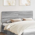 vidaXL Tête de lit Gris Sonoma 200 cm Bois d'ingénierie