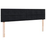 VidaXL Cadre de lit ottoman avec matelas noir 180x200 cm velours